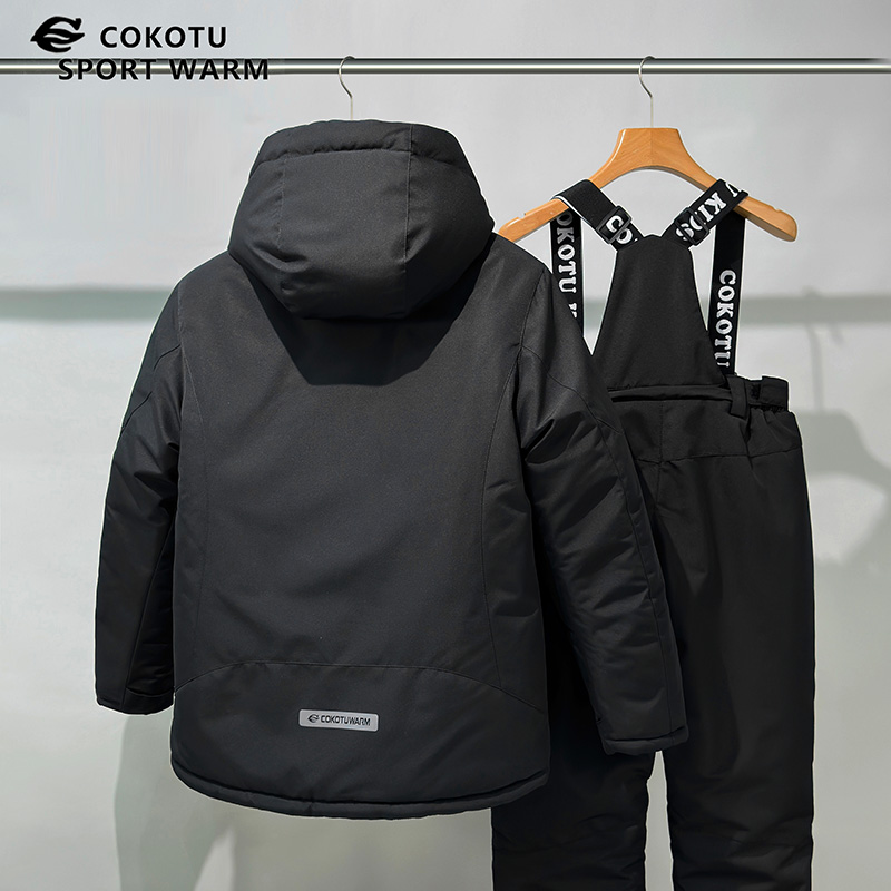 Waterproof Windproof Thick Warm Ski Jacket for Men's Kids