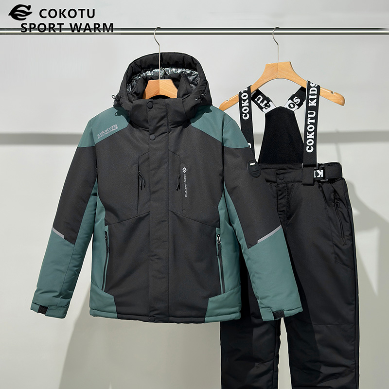 Teenagers Waterproof Windproof Thick Warm Ski Jacket