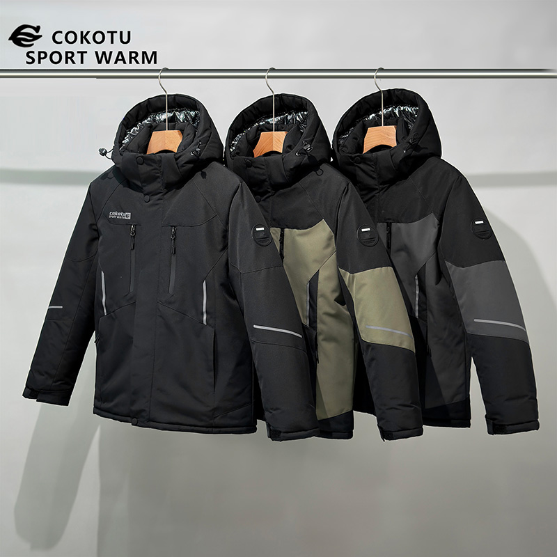 Waterproof Windproof Thick Warm Ski Jacket for Men's Kids